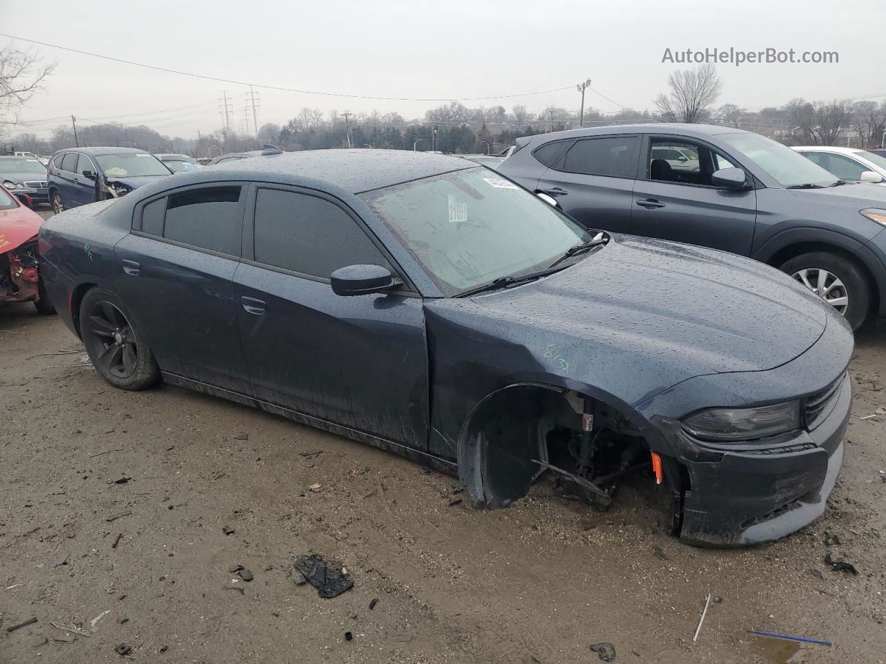 2018 Dodge Charger Sxt Plus Gray vin: 2C3CDXHGXJH124807