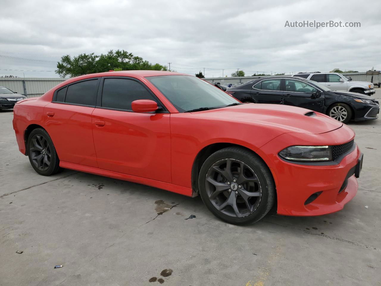 2018 Dodge Charger Sxt Plus Red vin: 2C3CDXHGXJH234076