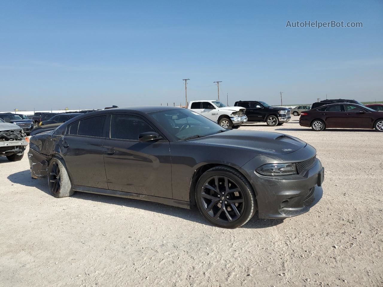 2021 Dodge Charger Gt Серый vin: 2C3CDXHGXMH556625