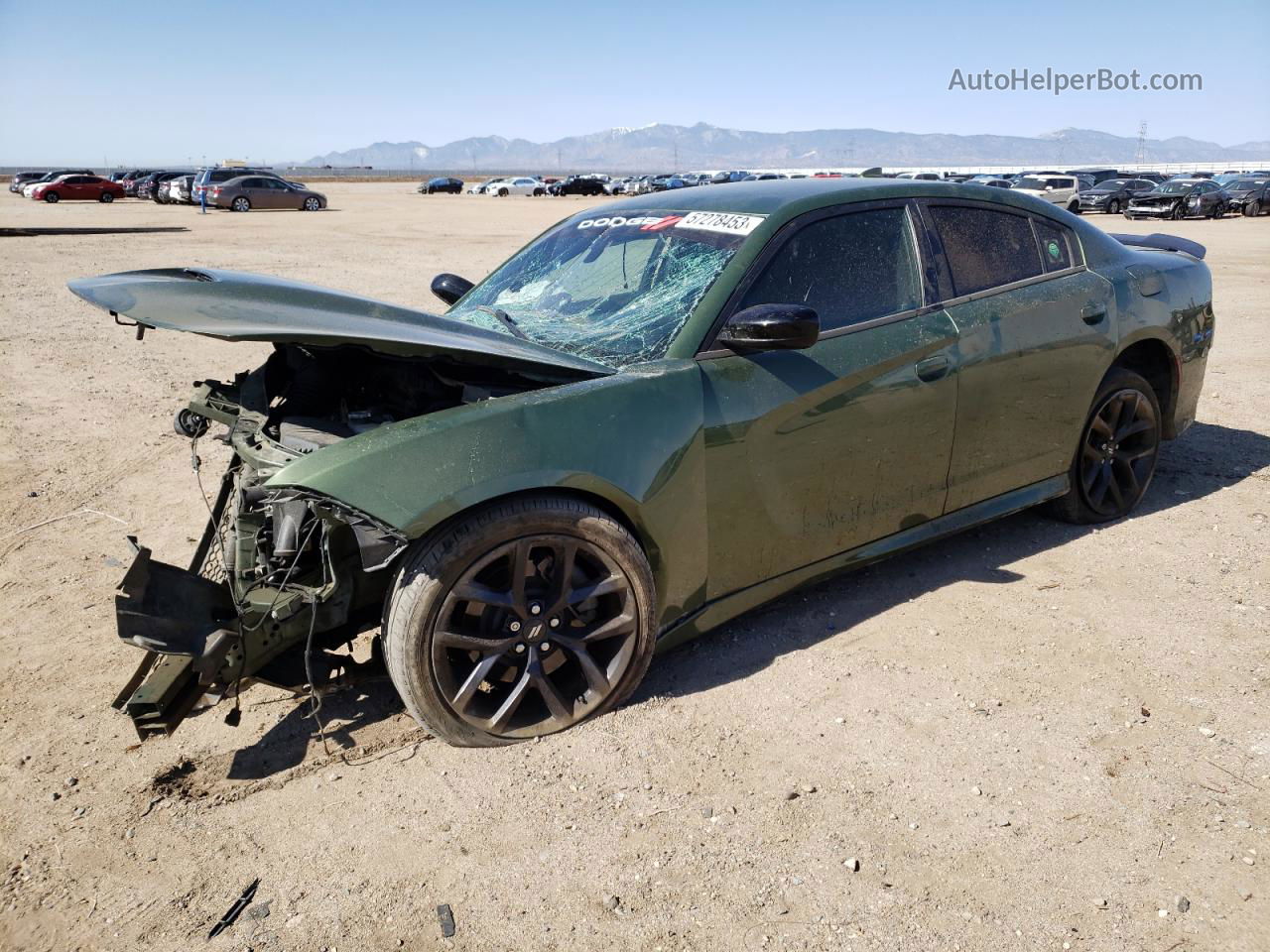 2021 Dodge Charger Gt Green vin: 2C3CDXHGXMH593626