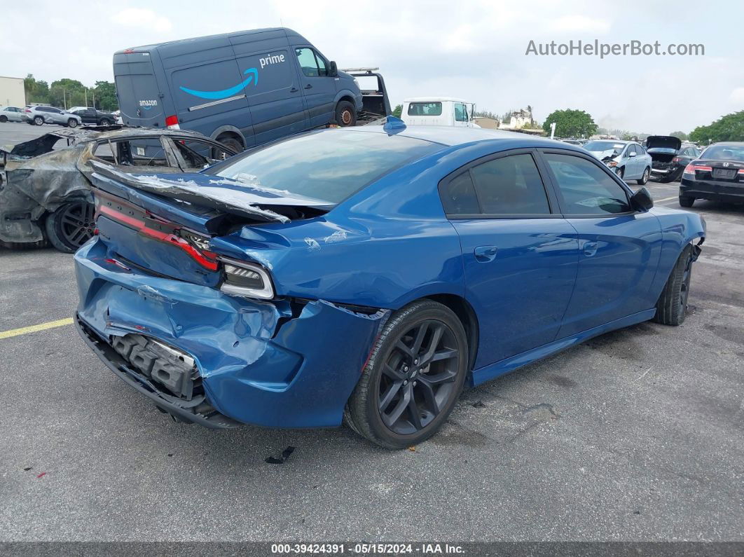 2021 Dodge Charger Gt Rwd Синий vin: 2C3CDXHGXMH625751