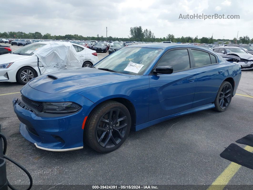 2021 Dodge Charger Gt Rwd Blue vin: 2C3CDXHGXMH625751