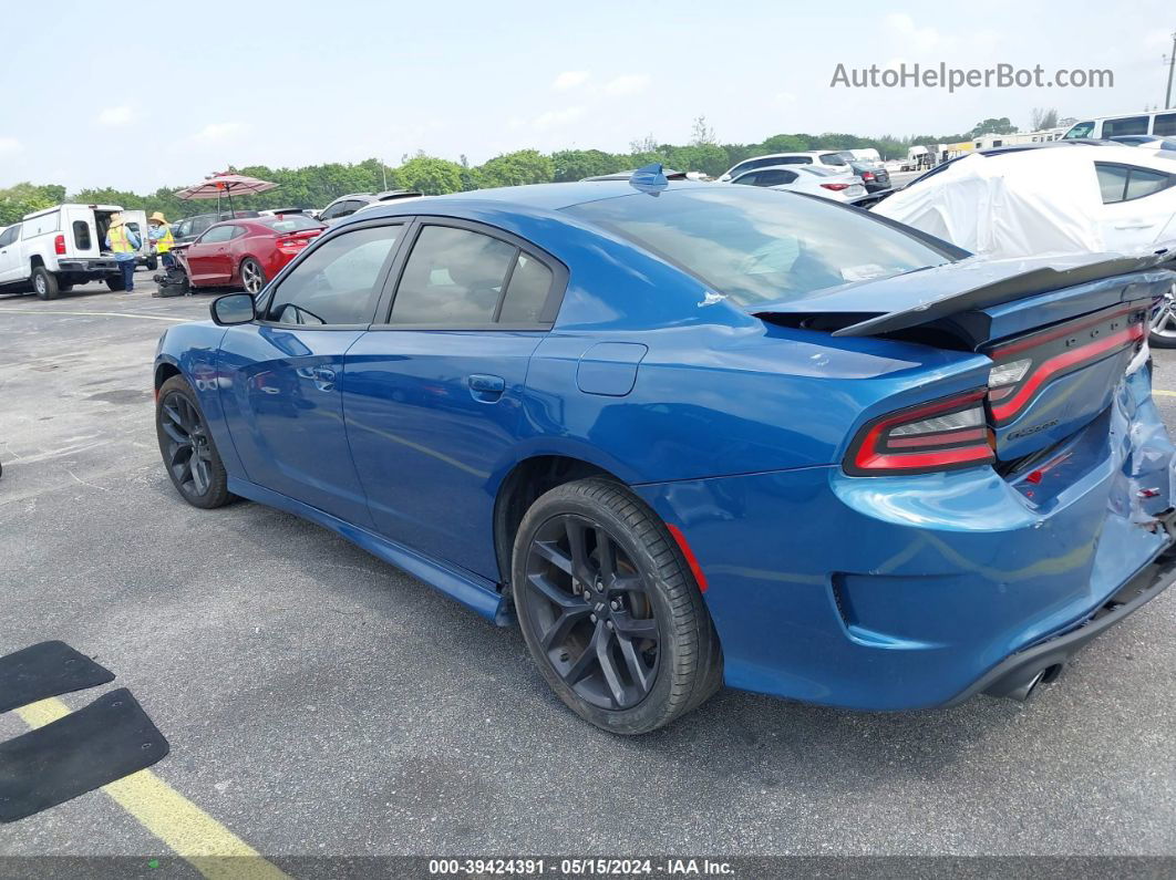 2021 Dodge Charger Gt Rwd Синий vin: 2C3CDXHGXMH625751