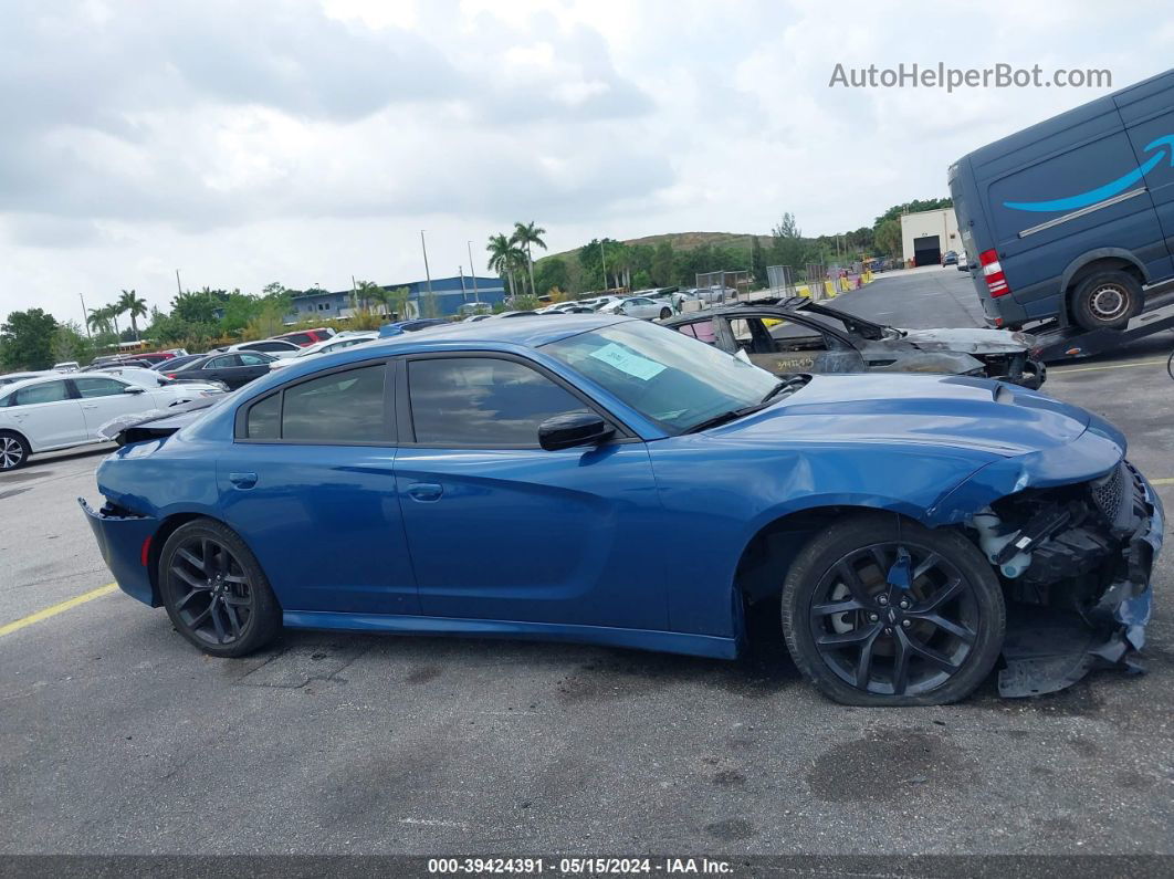 2021 Dodge Charger Gt Rwd Синий vin: 2C3CDXHGXMH625751