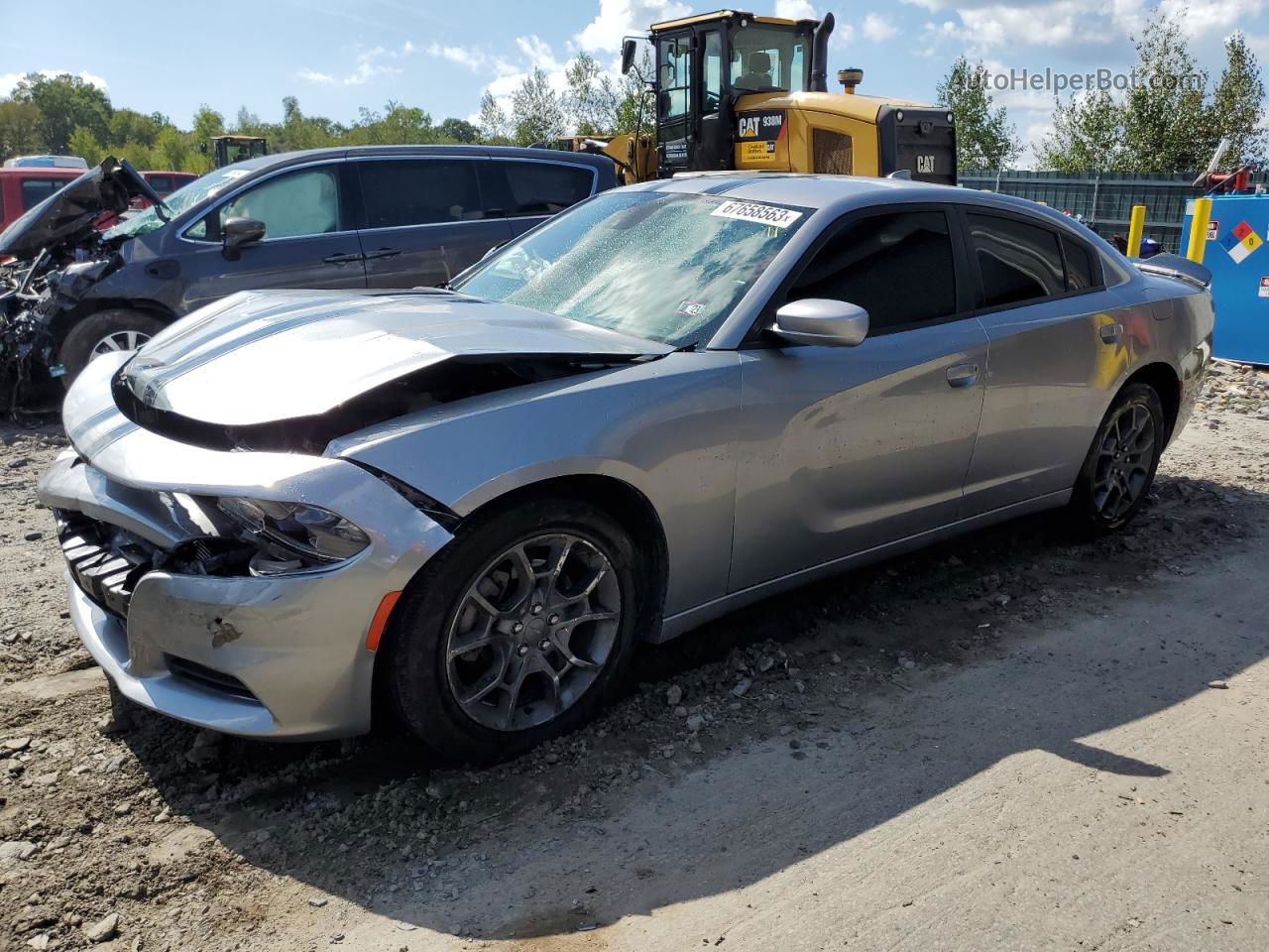 2016 Dodge Charger Sxt Silver vin: 2C3CDXJG0GH247924