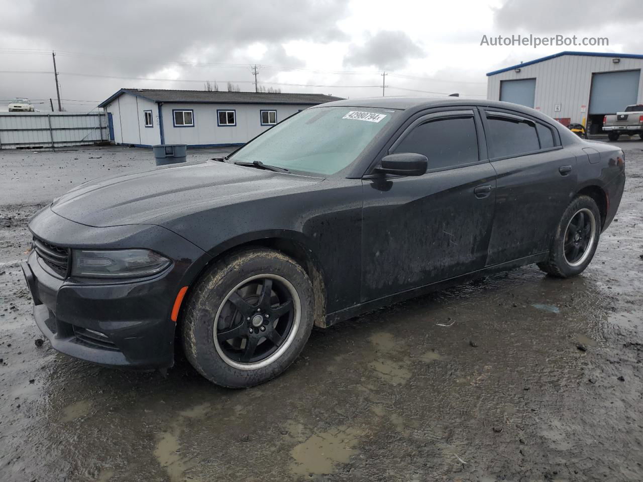 2016 Dodge Charger Sxt Black vin: 2C3CDXJG0GH286500