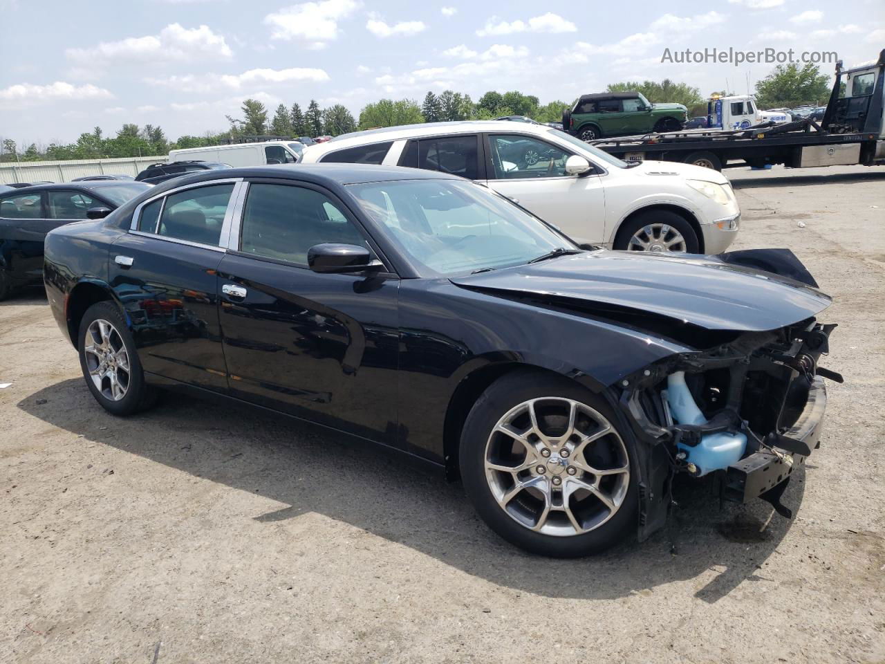 2016 Dodge Charger Sxt Черный vin: 2C3CDXJG0GH313257