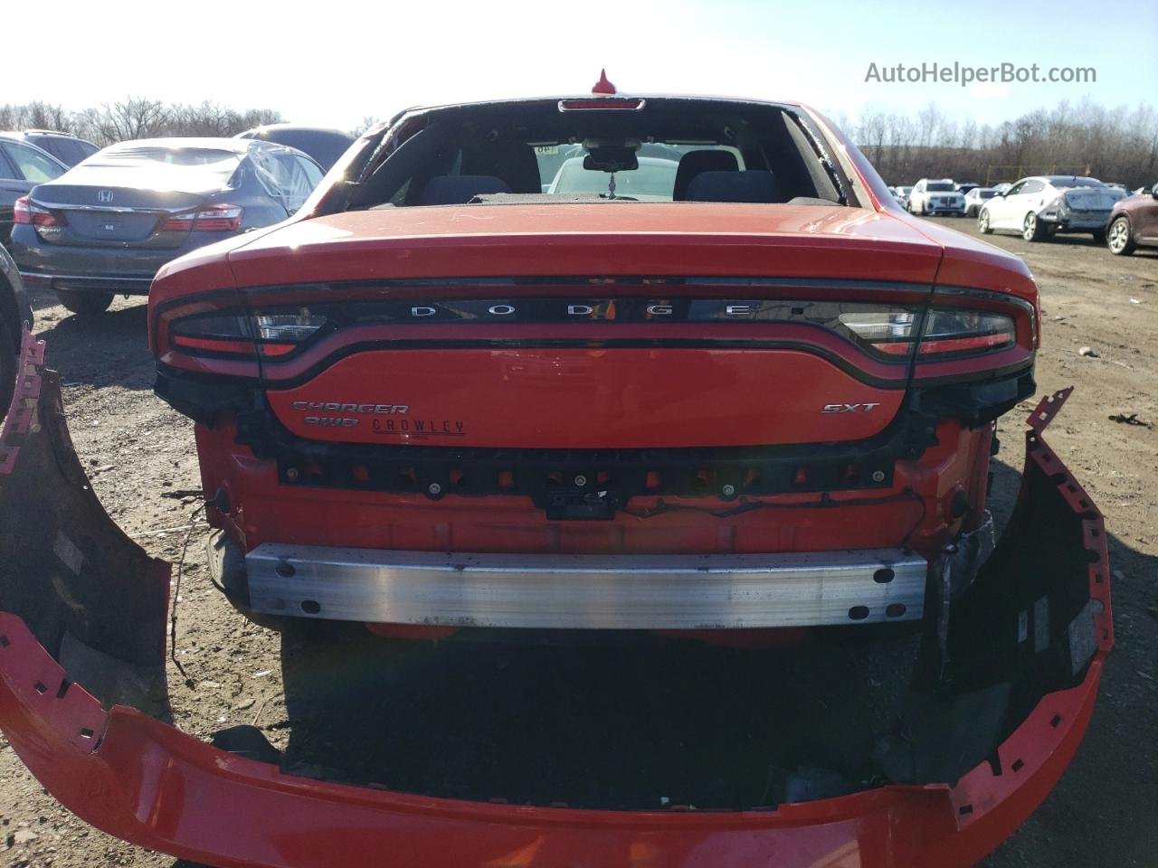 2017 Dodge Charger Sxt Red vin: 2C3CDXJG0HH576608
