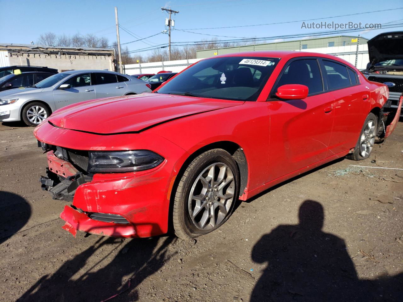 2017 Dodge Charger Sxt Red vin: 2C3CDXJG0HH576608