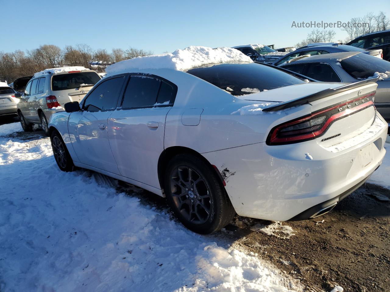 2018 Dodge Charger Gt Белый vin: 2C3CDXJG0JH158796