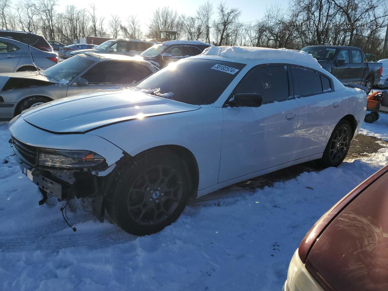 2018 Dodge Charger Gt Белый vin: 2C3CDXJG0JH158796