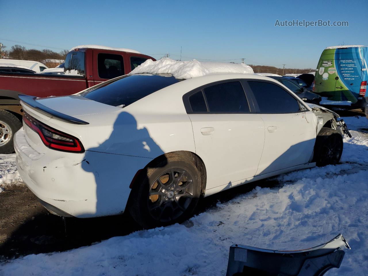 2018 Dodge Charger Gt Белый vin: 2C3CDXJG0JH158796