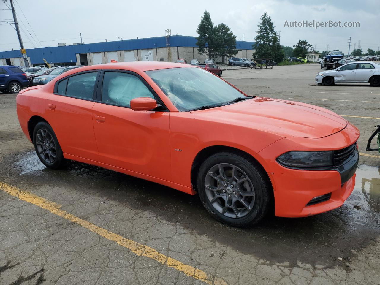 2018 Dodge Charger Gt Оранжевый vin: 2C3CDXJG0JH277769