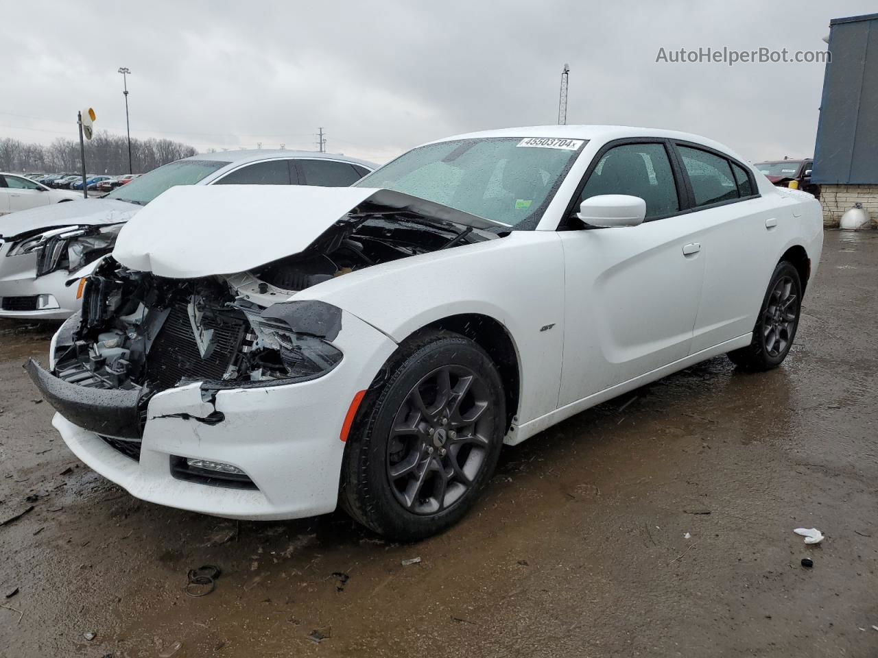 2018 Dodge Charger Gt White vin: 2C3CDXJG0JH330583