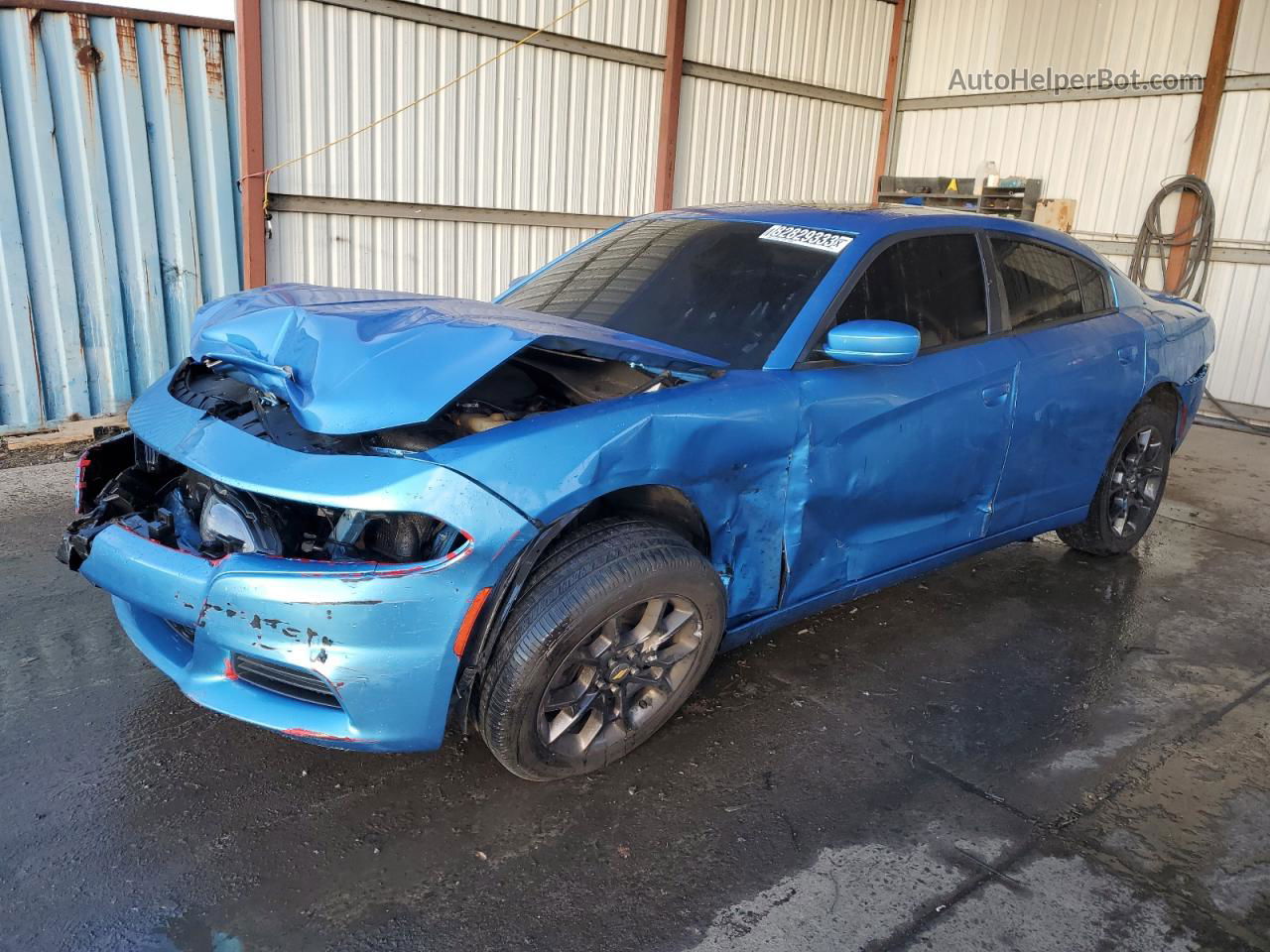 2018 Dodge Charger Gt Blue vin: 2C3CDXJG0JH330664