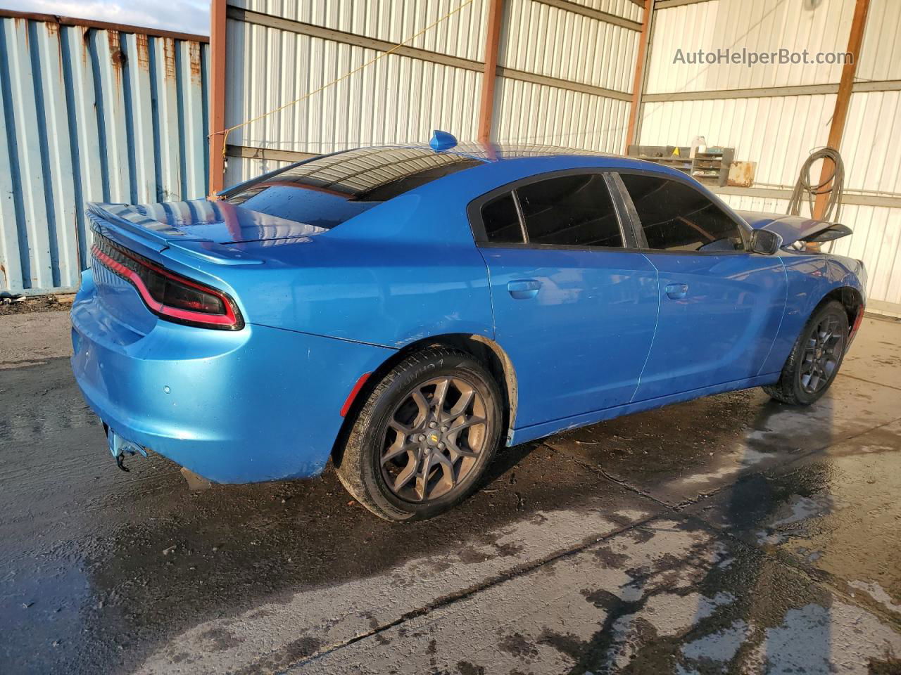 2018 Dodge Charger Gt Синий vin: 2C3CDXJG0JH330664