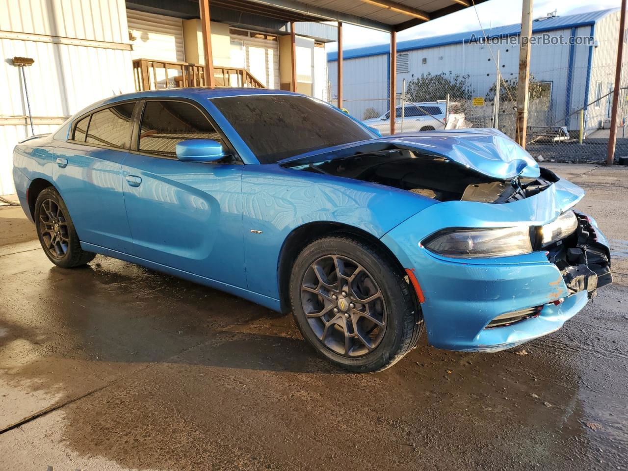 2018 Dodge Charger Gt Синий vin: 2C3CDXJG0JH330664