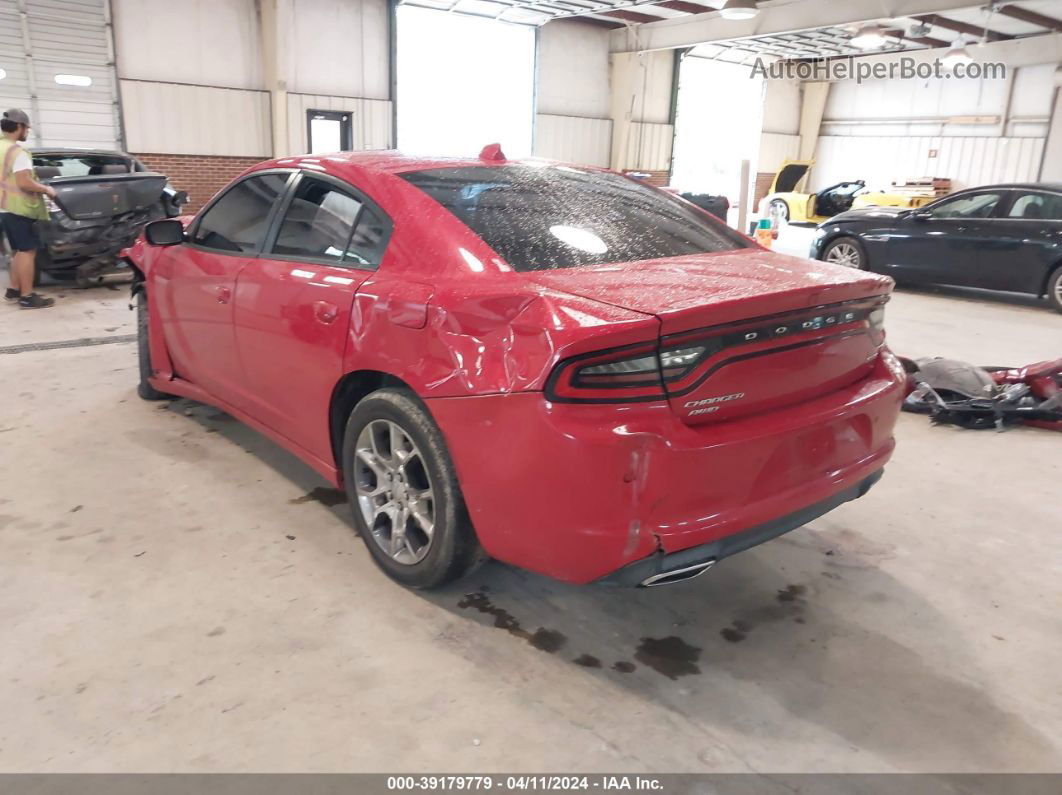 2016 Dodge Charger Sxt Red vin: 2C3CDXJG1GH160937