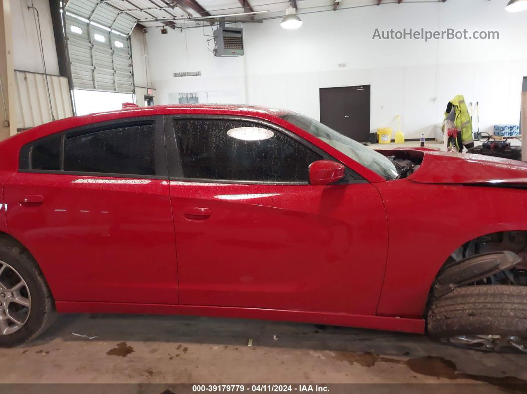 2016 Dodge Charger Sxt Red vin: 2C3CDXJG1GH160937