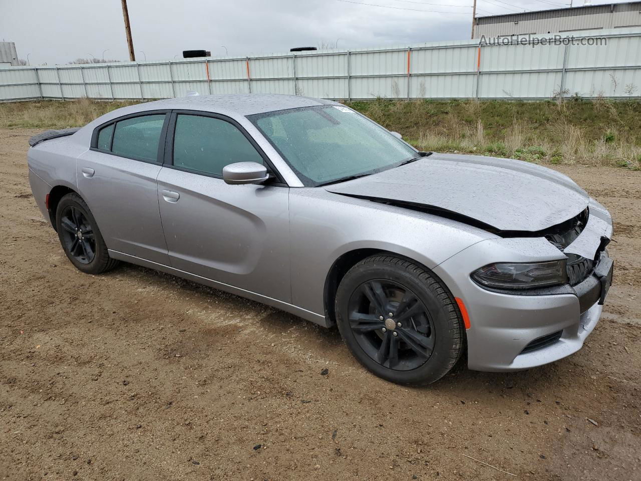 2016 Dodge Charger Sxt Silver vin: 2C3CDXJG1GH282021