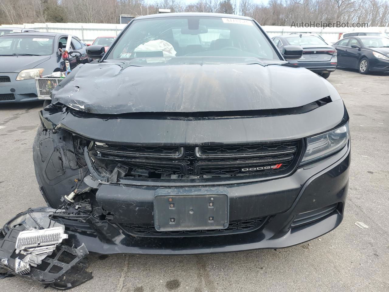 2016 Dodge Charger Sxt Black vin: 2C3CDXJG1GH341472