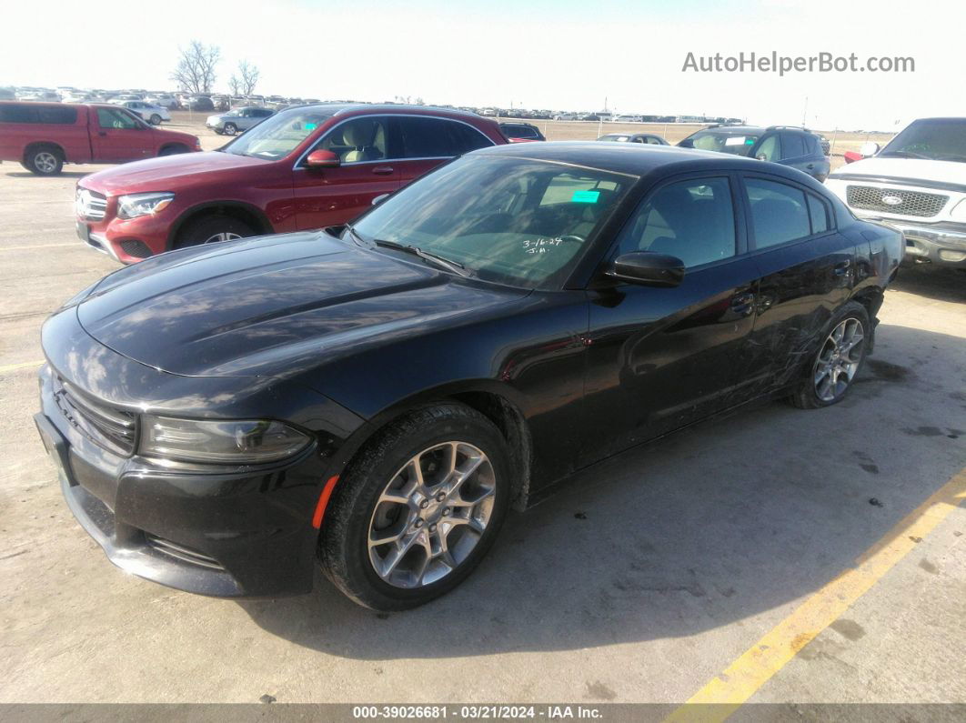 2017 Dodge Charger Sxt Awd Black vin: 2C3CDXJG1HH526414