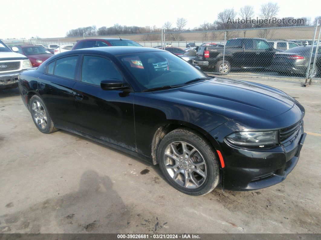 2017 Dodge Charger Sxt Awd Black vin: 2C3CDXJG1HH526414