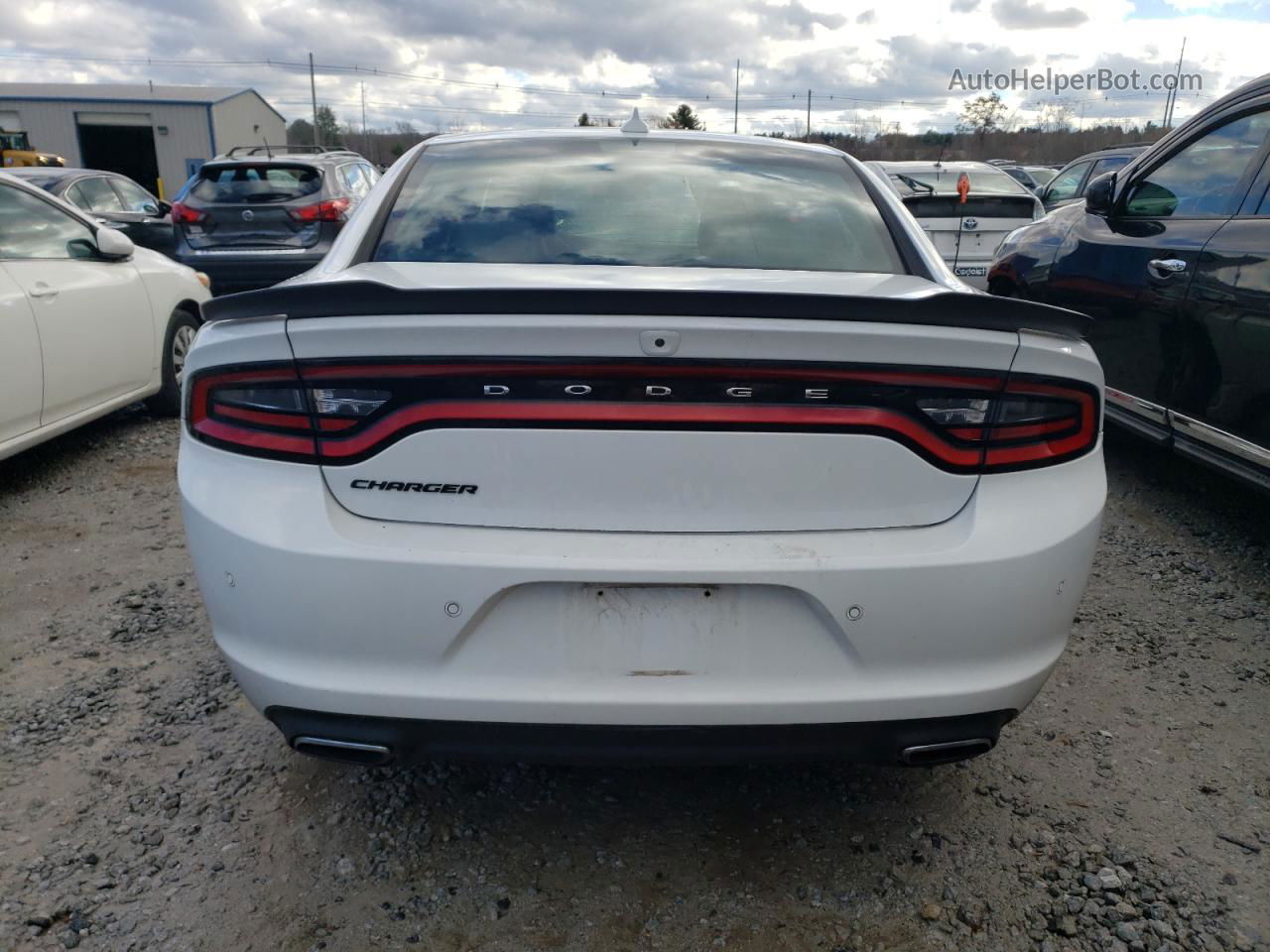 2017 Dodge Charger Sxt White vin: 2C3CDXJG1HH584409