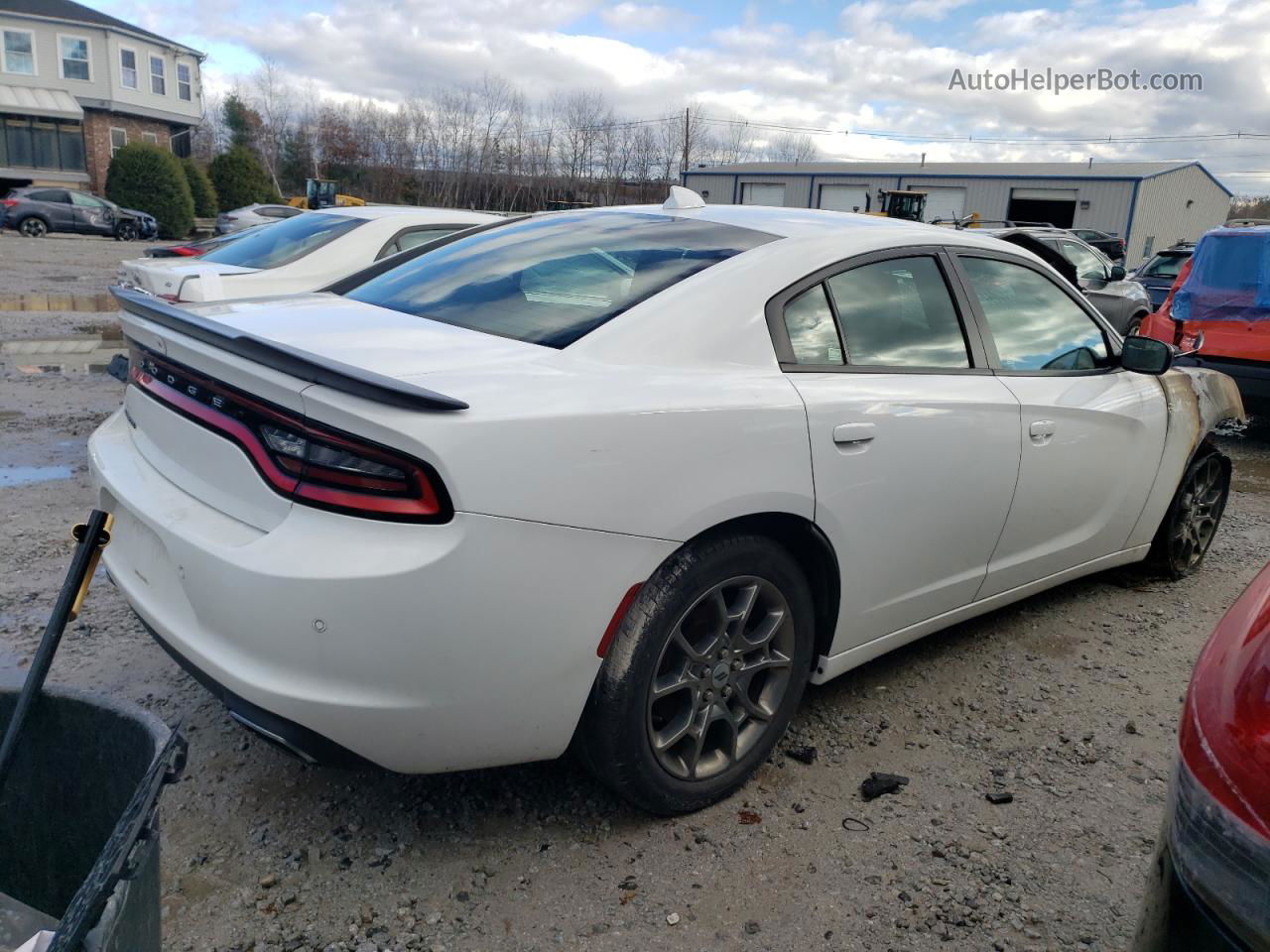 2017 Dodge Charger Sxt White vin: 2C3CDXJG1HH584409