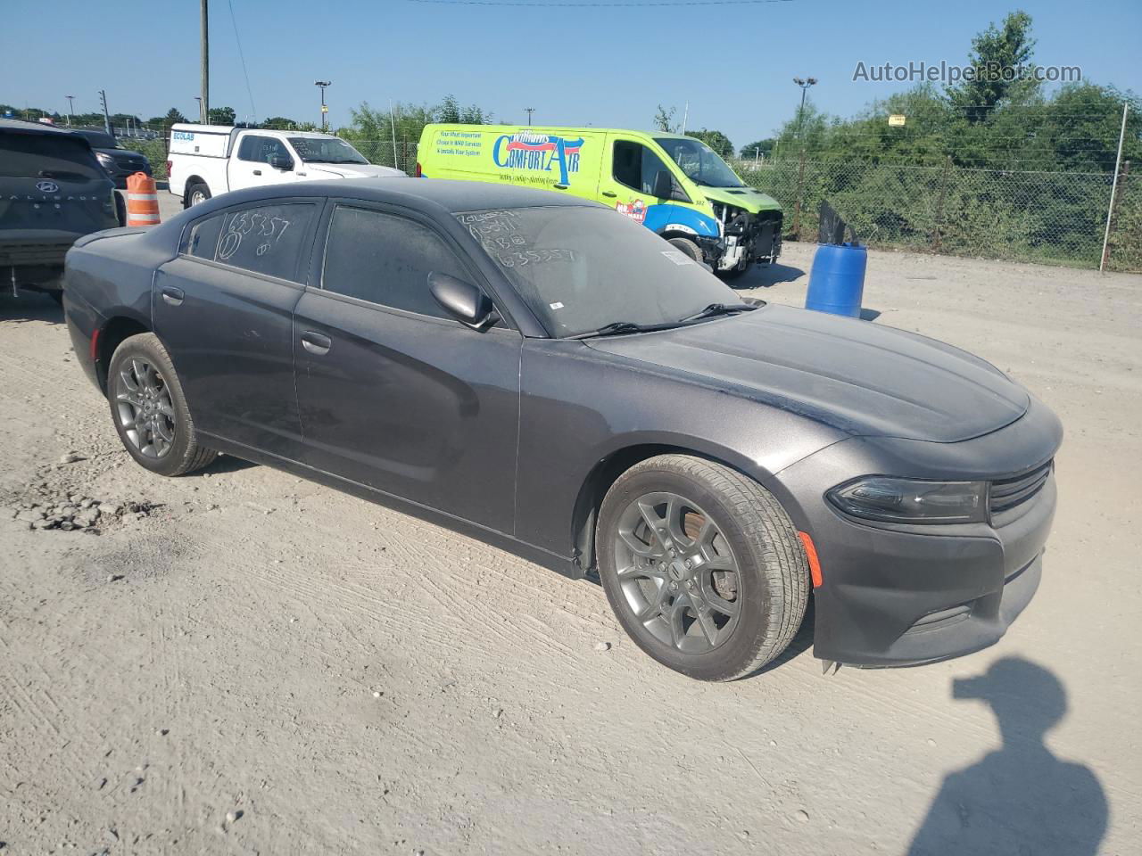 2017 Dodge Charger Sxt Black vin: 2C3CDXJG1HH635357