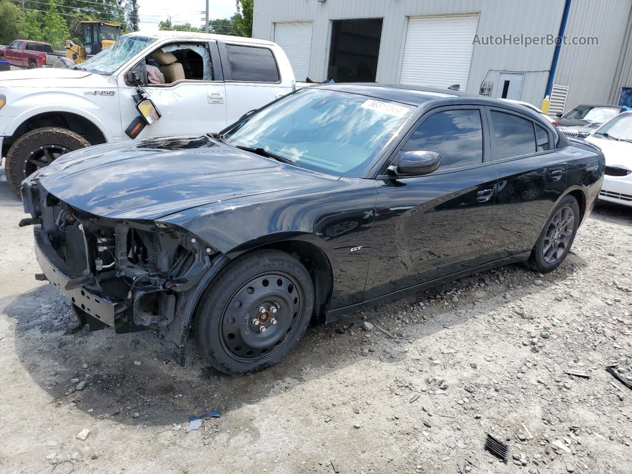 2018 Dodge Charger Gt Black vin: 2C3CDXJG1JH136483