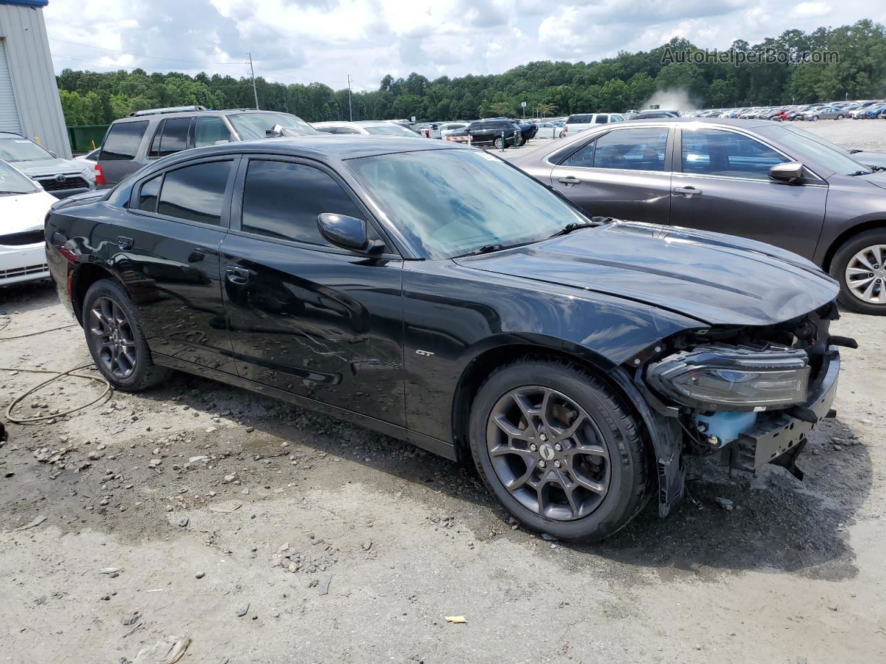 2018 Dodge Charger Gt Black vin: 2C3CDXJG1JH136483