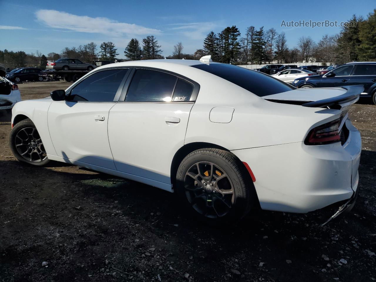 2018 Dodge Charger Gt White vin: 2C3CDXJG1JH198143