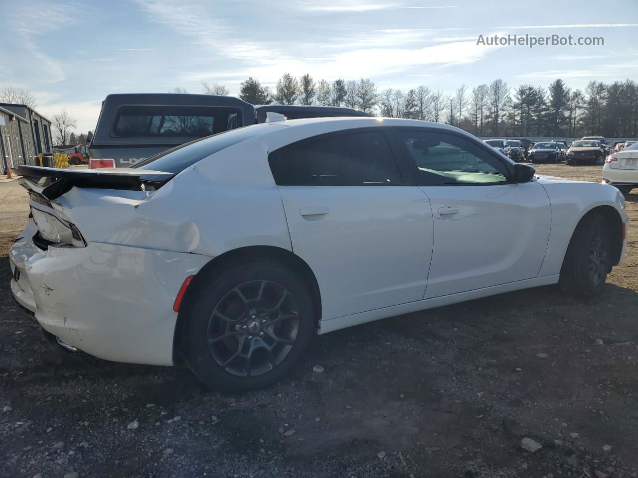 2018 Dodge Charger Gt White vin: 2C3CDXJG1JH198143