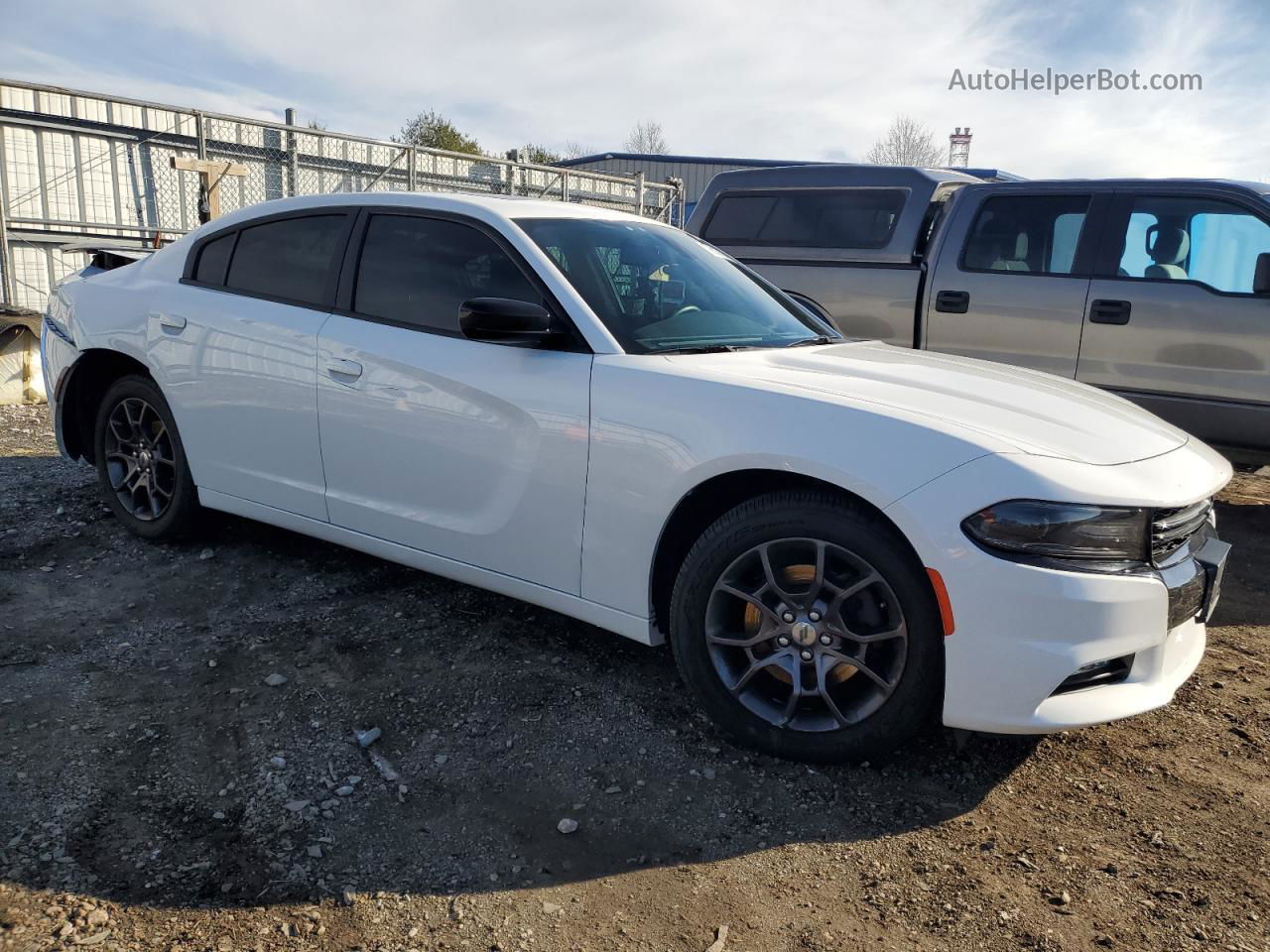 2018 Dodge Charger Gt White vin: 2C3CDXJG1JH198143