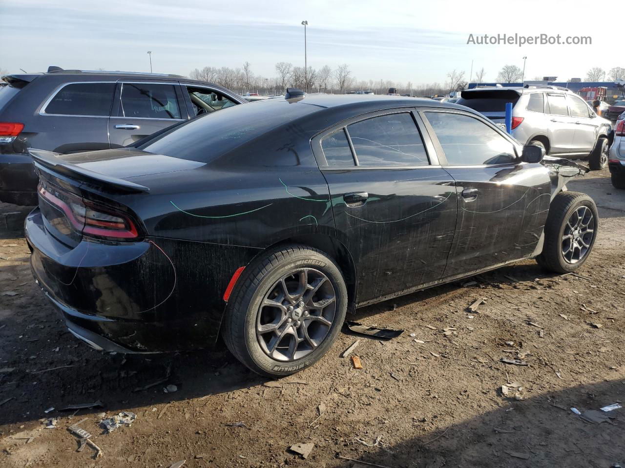 2018 Dodge Charger Gt Black vin: 2C3CDXJG1JH224630