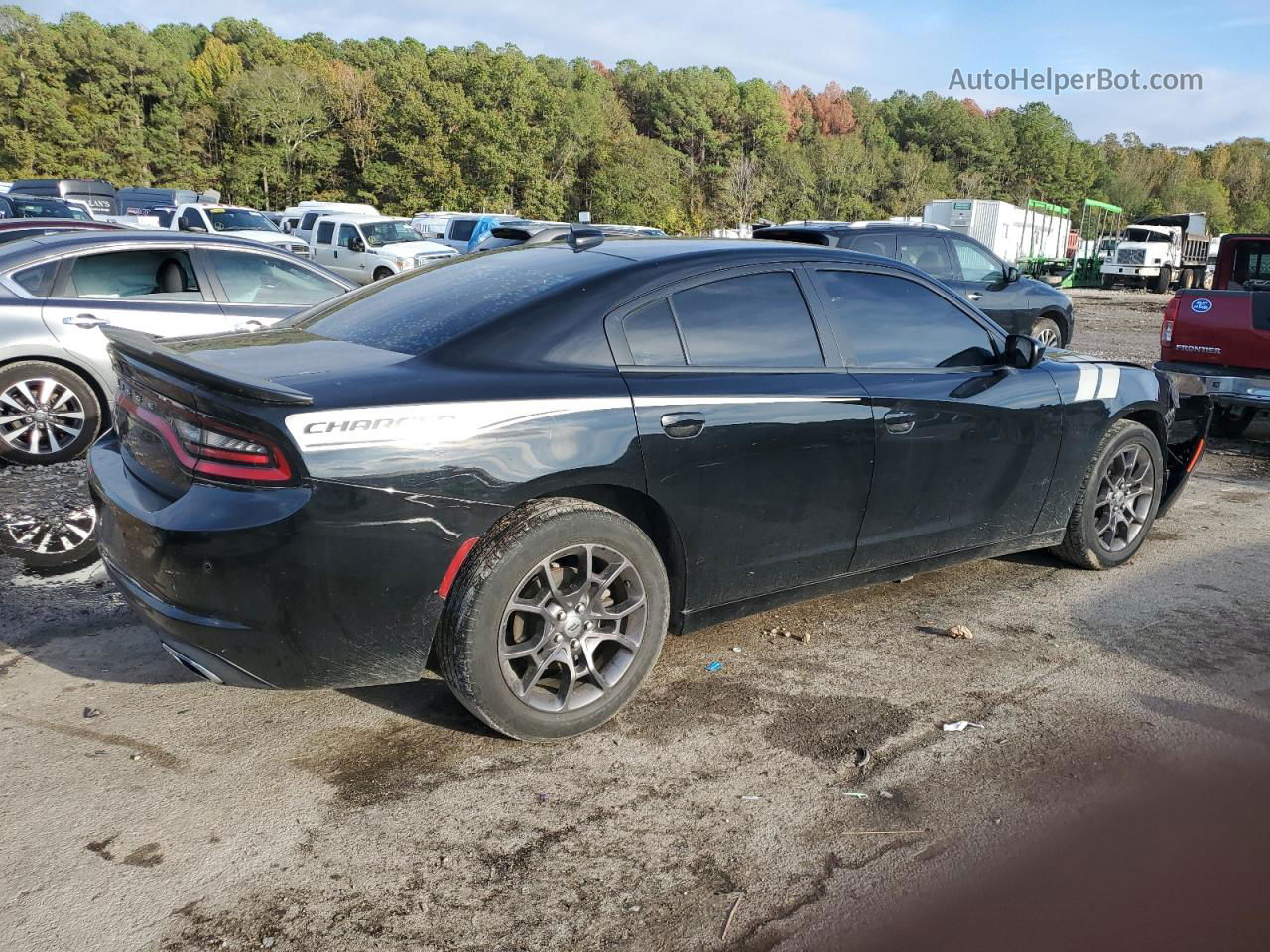 2018 Dodge Charger Gt Black vin: 2C3CDXJG1JH285377