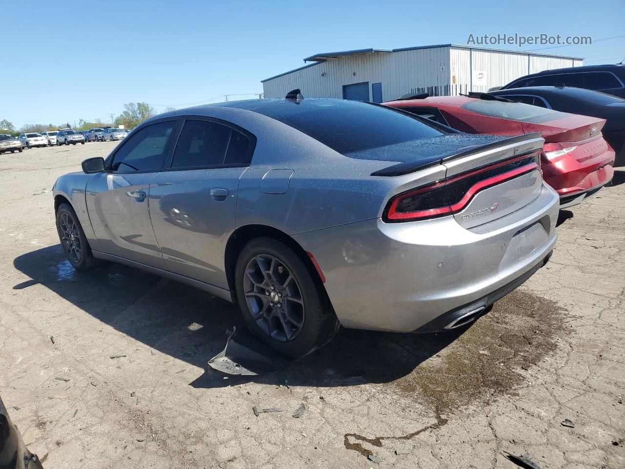 2018 Dodge Charger Gt Серебряный vin: 2C3CDXJG1JH292507