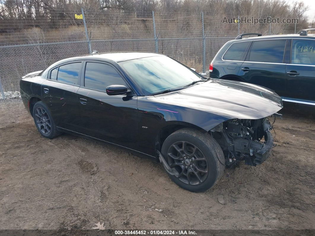 2018 Dodge Charger Gt Awd Black vin: 2C3CDXJG1JH330575