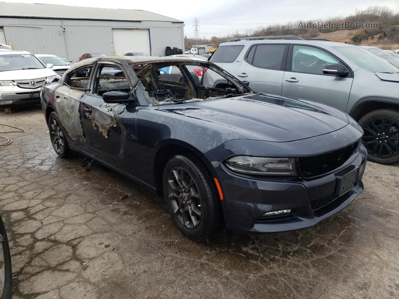 2018 Dodge Charger Gt Gray vin: 2C3CDXJG1JH337994