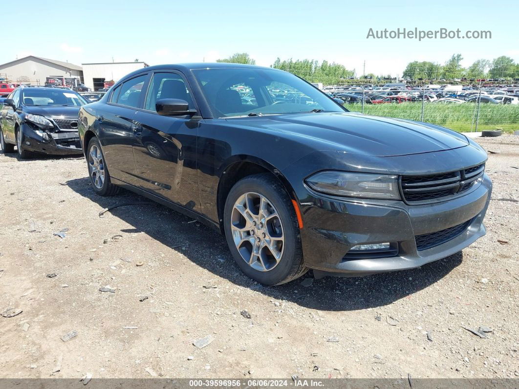 2016 Dodge Charger Sxt Black vin: 2C3CDXJG2GH259721