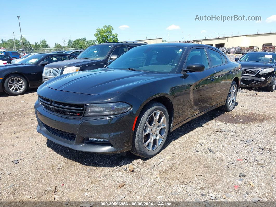 2016 Dodge Charger Sxt Black vin: 2C3CDXJG2GH259721