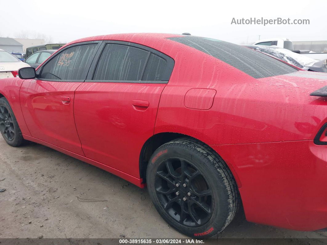 2016 Dodge Charger Sxt Red vin: 2C3CDXJG2GH259945