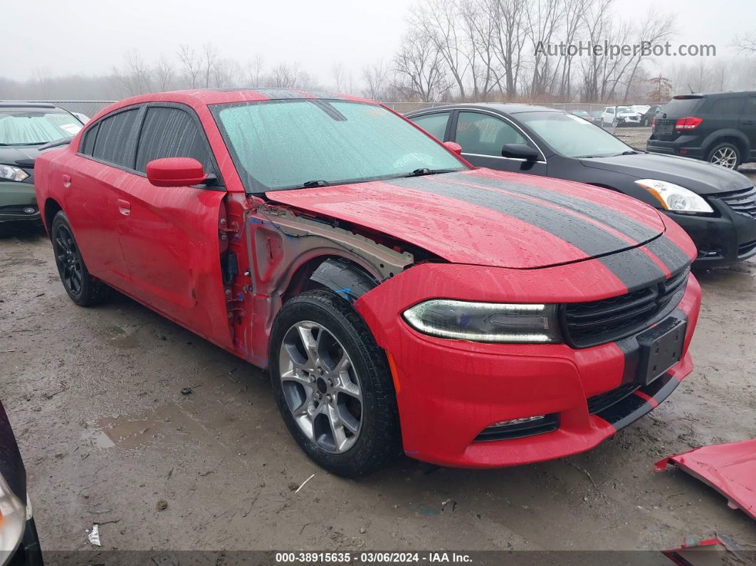 2016 Dodge Charger Sxt Красный vin: 2C3CDXJG2GH259945