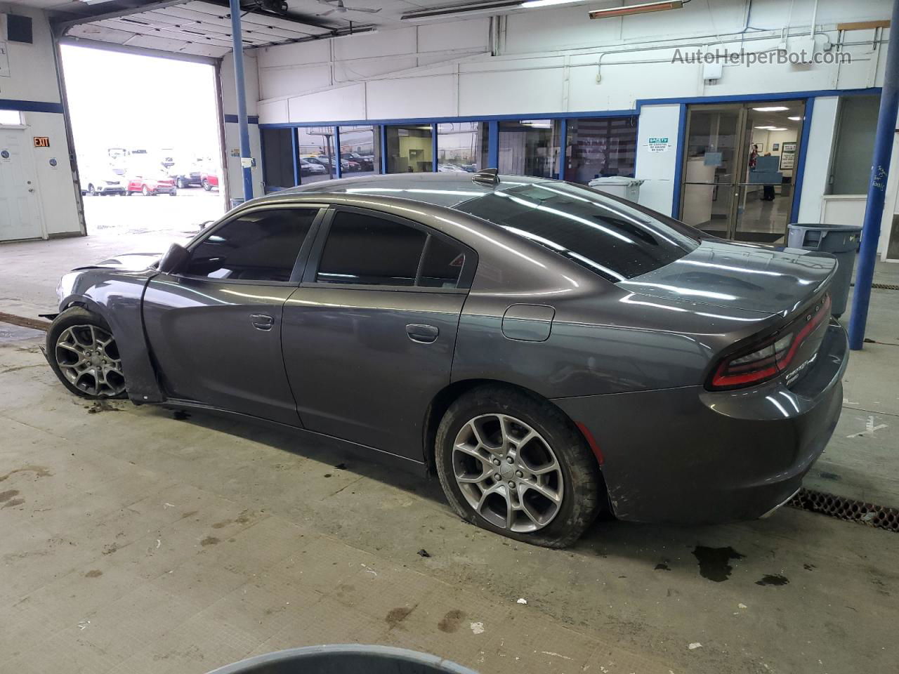 2017 Dodge Charger Sxt Gray vin: 2C3CDXJG2HH569806