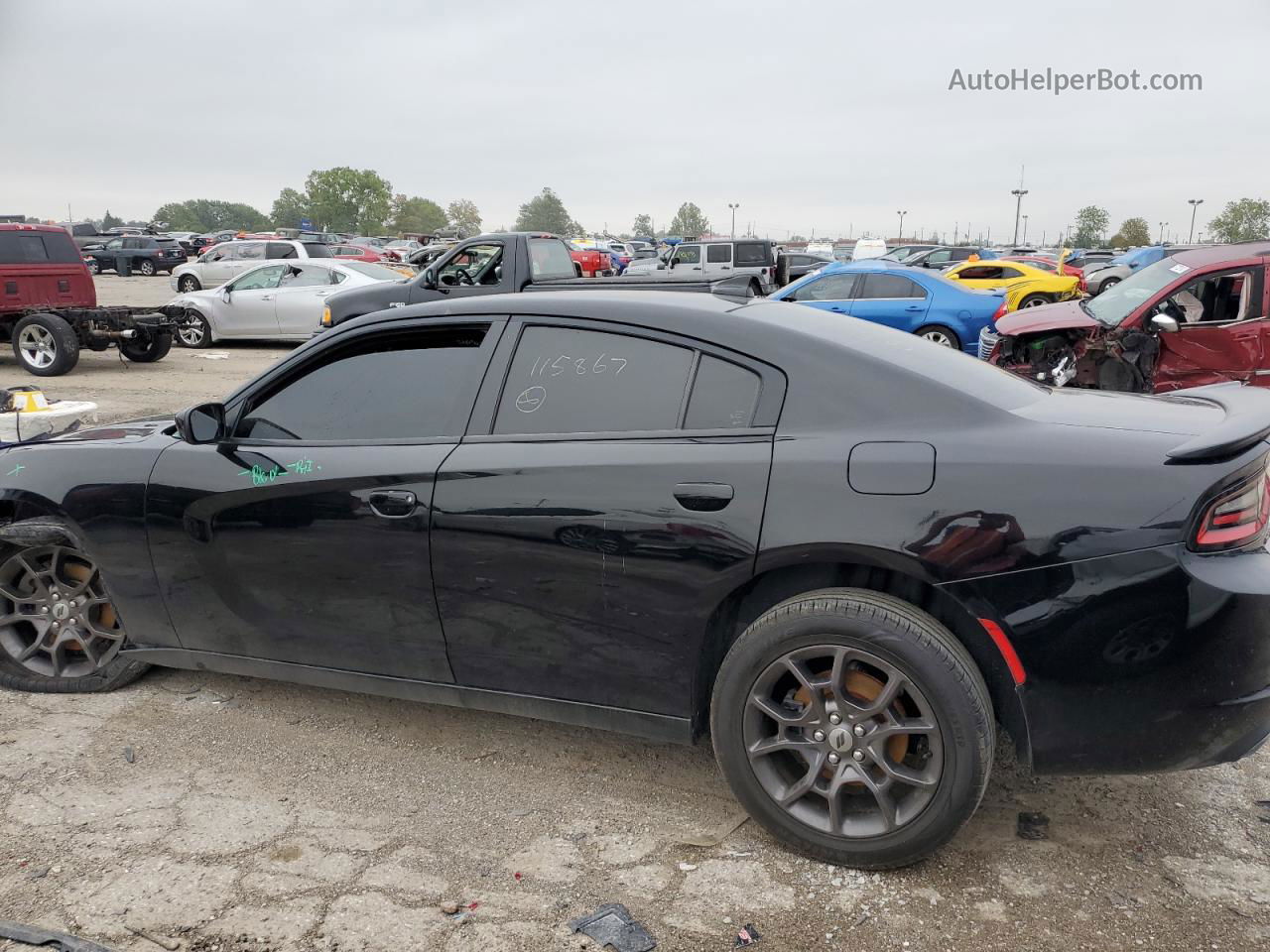 2018 Dodge Charger Gt Black vin: 2C3CDXJG2JH115867