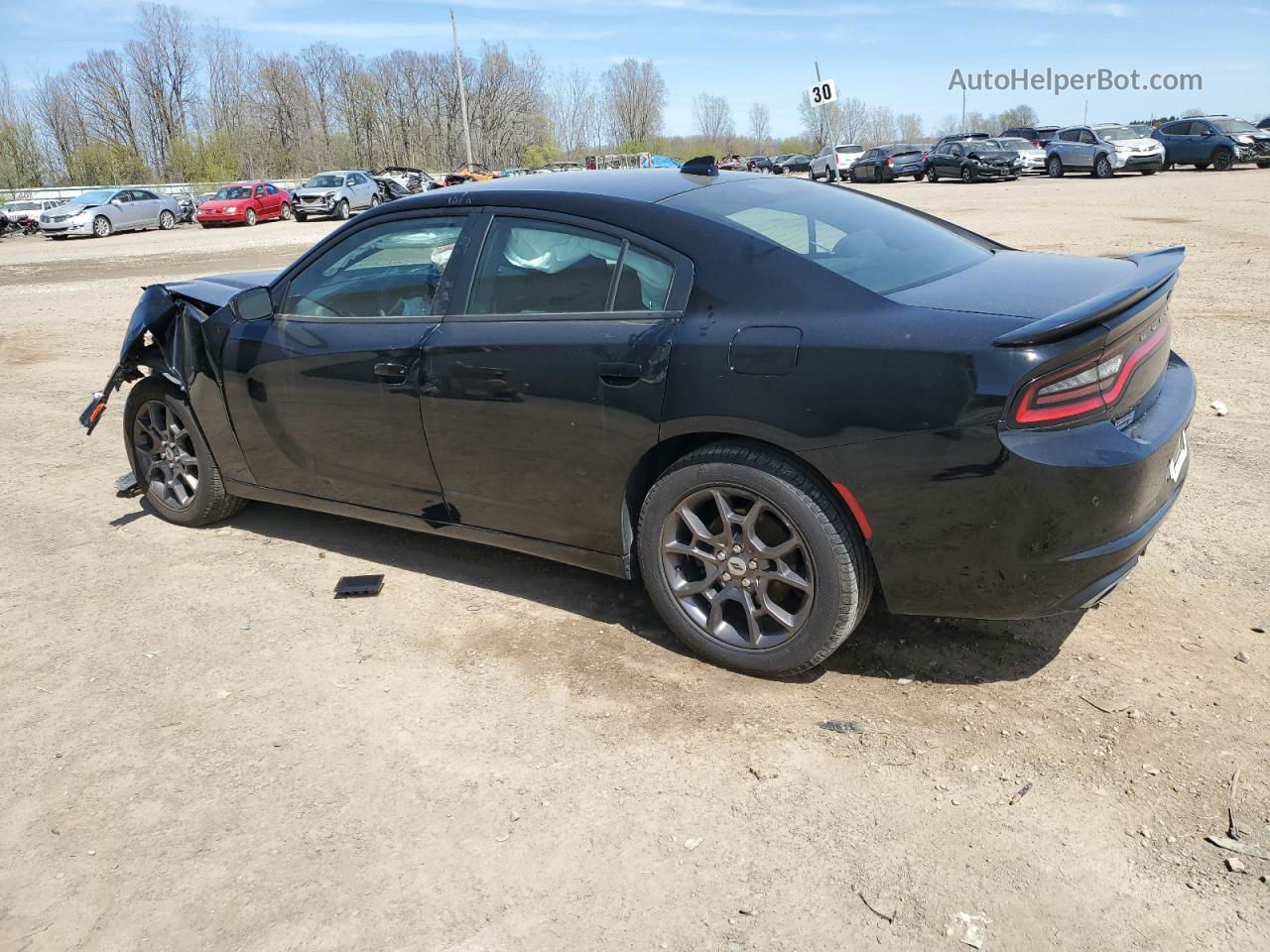 2018 Dodge Charger Gt Black vin: 2C3CDXJG2JH235541