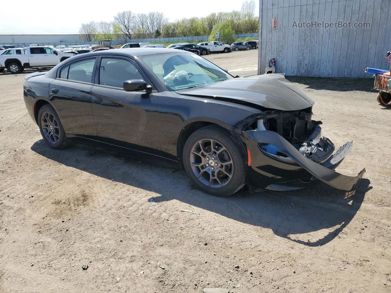 2018 Dodge Charger Gt Black vin: 2C3CDXJG2JH235541