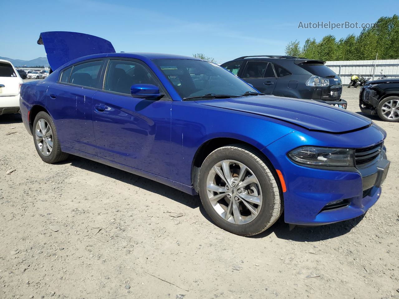 2021 Dodge Charger Sxt Blue vin: 2C3CDXJG2MH685145