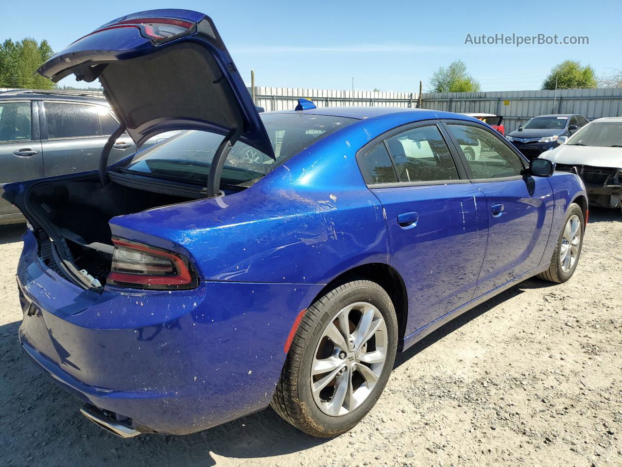 2021 Dodge Charger Sxt Blue vin: 2C3CDXJG2MH685145